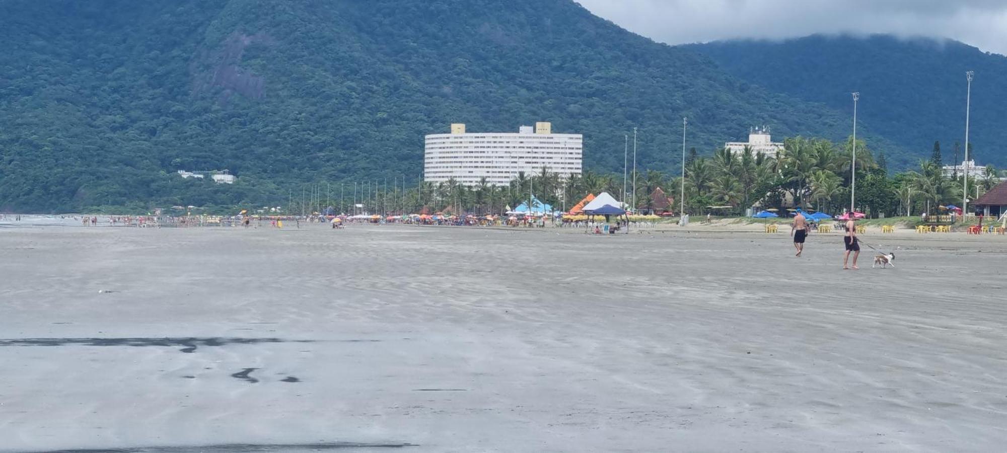 Apto Em Frente Ao Mar - Predio Redondo Peruibe Bagian luar foto